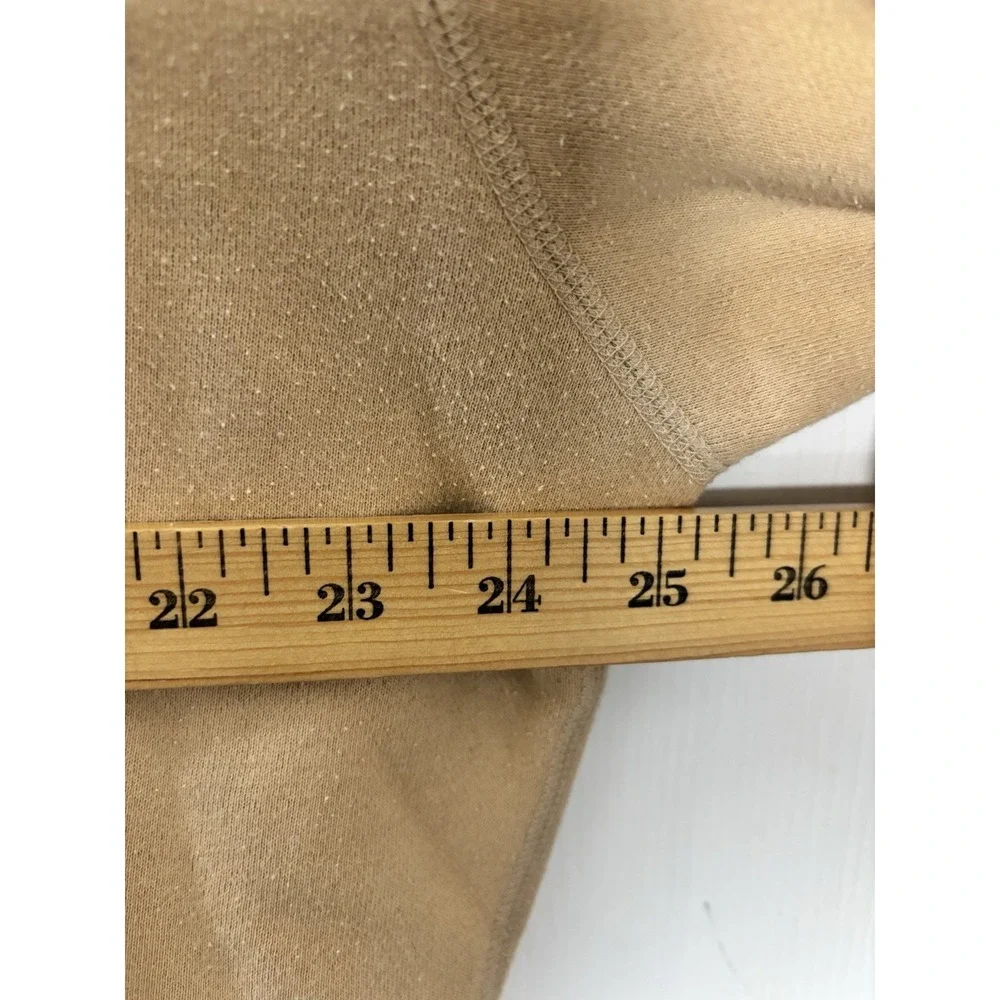 VINTAGE Polo Ralph Lauren Crewneck Sweatshirt Size Large Khaki Black Pony - Picture 5 of 9
